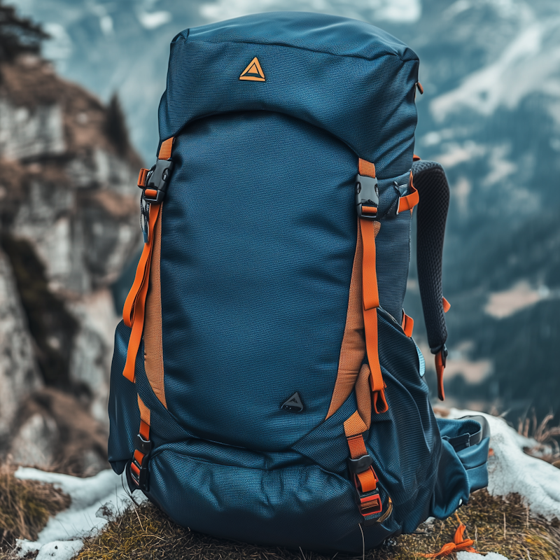 Blue and Orange Back Pack