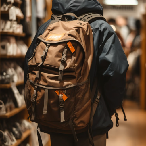 Caramel and Orange Back Pack