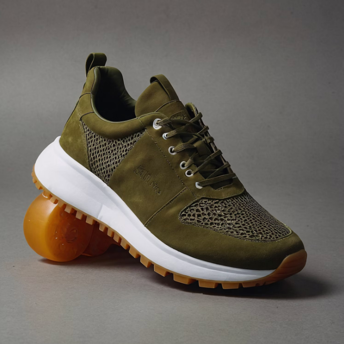 Green Suede Trainers