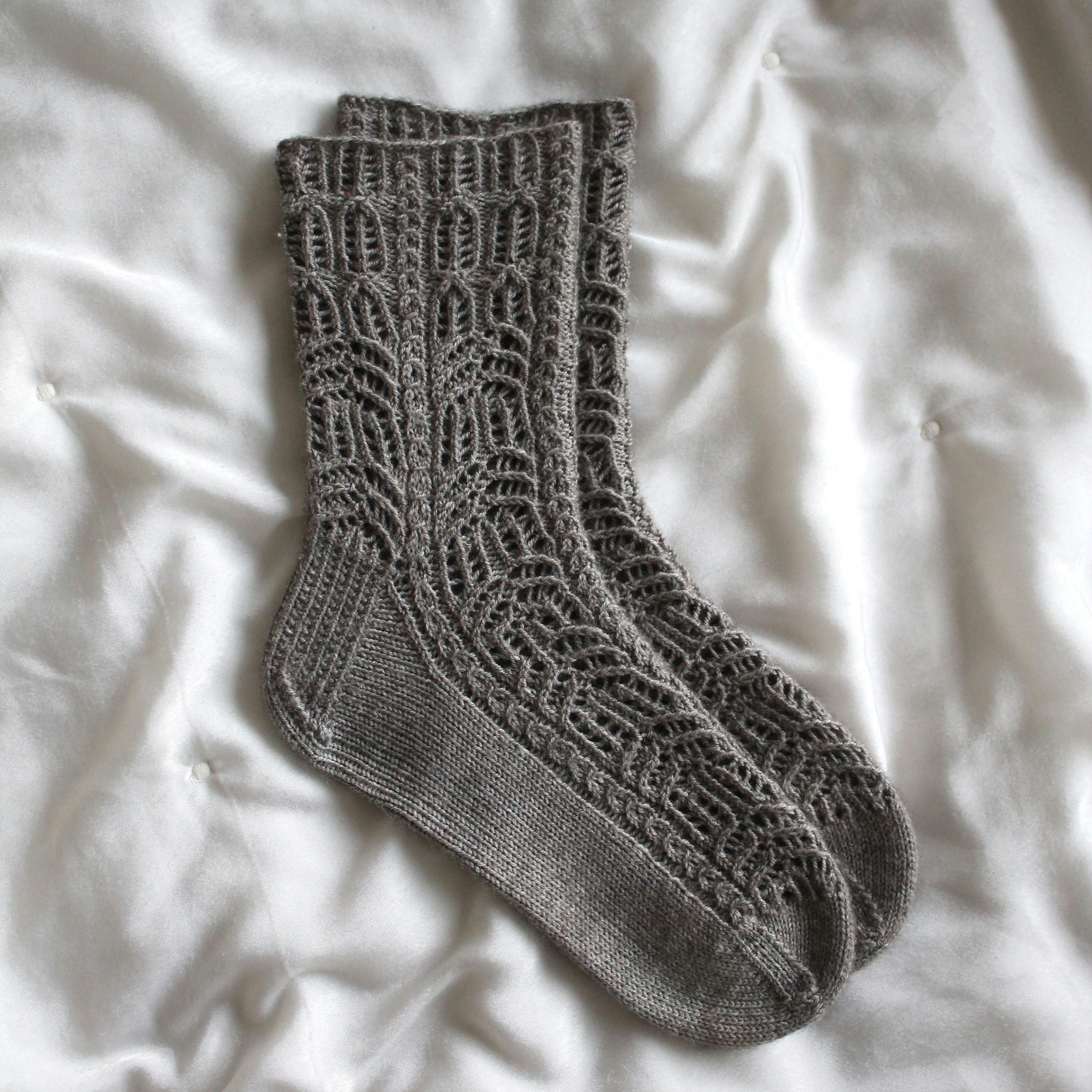 Grey Knitted Socks