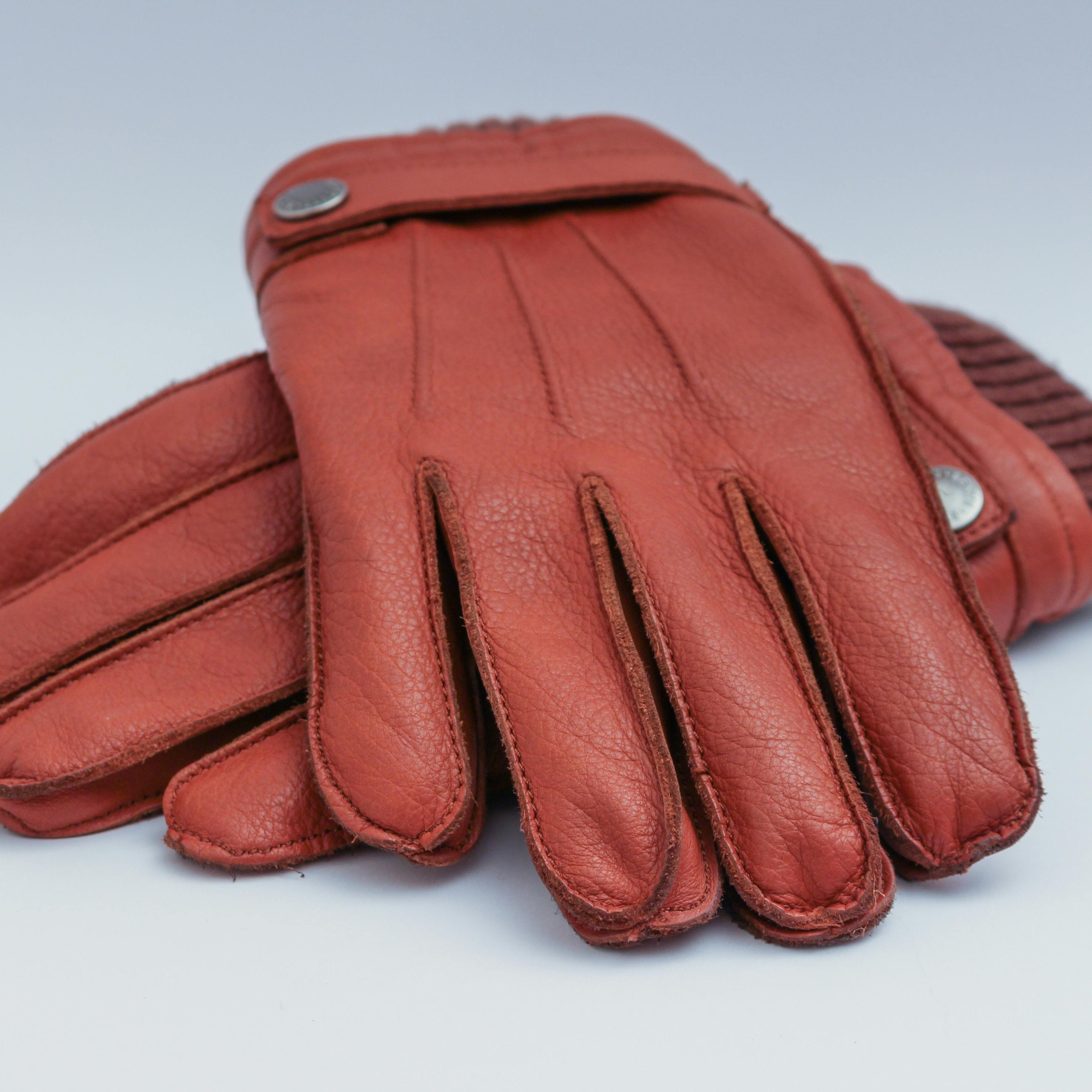 Crimson Leather Gloves